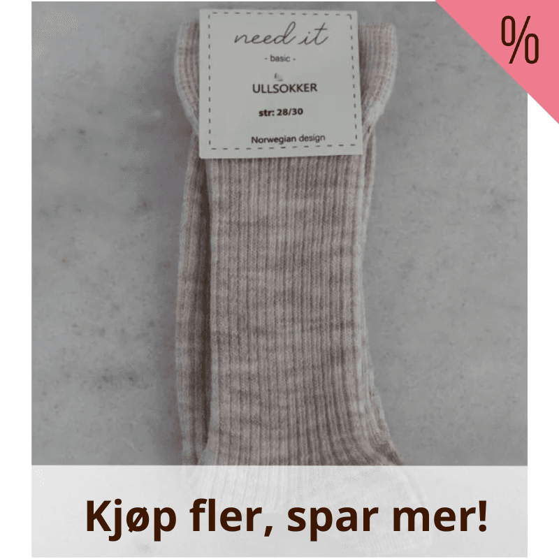 Need it <3 Sokker i merinoull Sand
