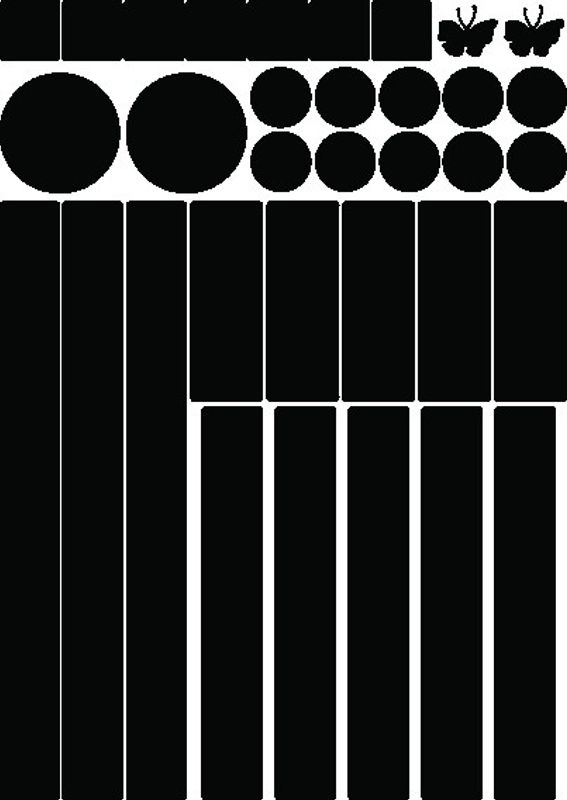 Tinkafu - Klistrerefleksark til vogn Svart